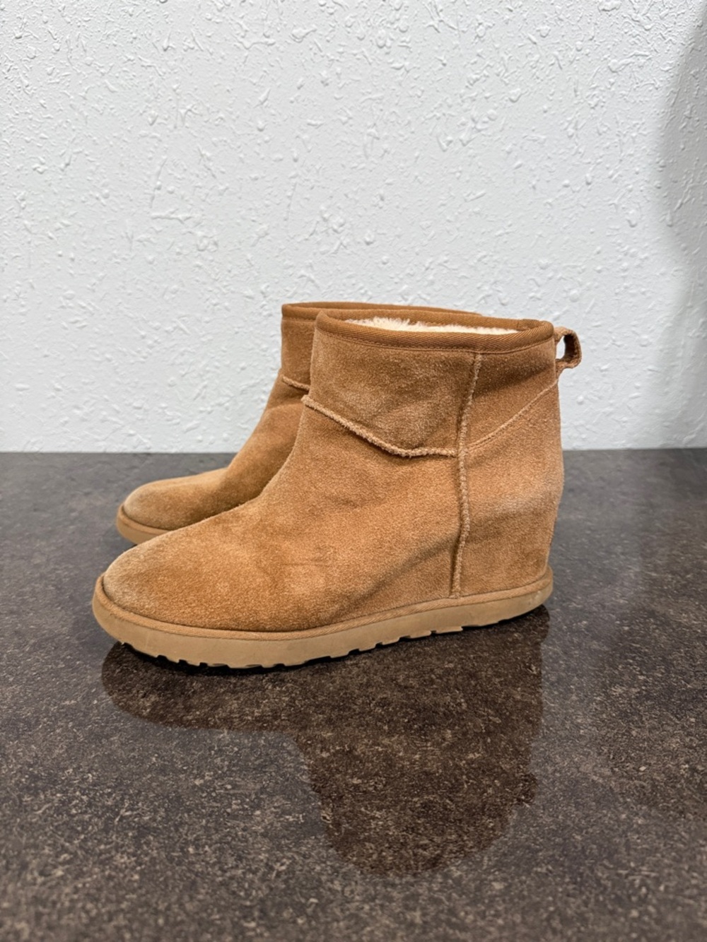 UGG Classic Femme Mini Boot Wedge Heels - Chestnut Women’s